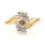 Fine Vintage Estate Ladies 14K Yellow Gold  C3 Diamond 0.35CTW Right Hand Ring