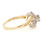 Fine Vintage Estate Ladies 14K Yellow Gold  C3 Diamond 0.35CTW Right Hand Ring