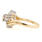 Fine Vintage Estate Ladies 14K Yellow Gold  C3 Diamond 0.35CTW Right Hand Ring