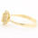 Estate 14K Yellow Gold Pear Diamond Halo 0.50CTW Right Hand Ring Jewelry