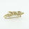 Spectacular Vintage 14K Yellow Gold Round Diamond Leaf Bow Brooch