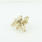 Spectacular Vintage 14K Yellow Gold Round Diamond Leaf Bow Brooch