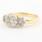 Vintage Estate Ladies 14K Yellow Gold Diamond Rosita Cluster Right Hand Anniversary Ring  