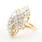 Classic Womens Vintage 14K Yellow Gold Diamond 2.65CTW Cluster Cocktail Ring 