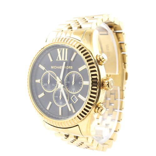 Men\'s Michael Kors MK-8286 Stainless Steel Gold-Tone MK8286 Watch Lexington