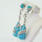 Beautiful Luxuries 18K Designer 2.72CTW Diamond Turquoise Dangle Ladies Earrings