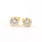 Classic 14K Yellow Gold Champagne Diamond Stud Push Back Earrings - 0.80CTW