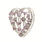 Lovely Ladies 14K White Gold Pink Topaz 0.50CTW Heart Slide Pendant Jewelry