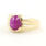 Men's Estate 14K Yellow Gold Star Ruby High Polished Size 8.75 Ring