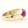 Men's Estate 14K Yellow Gold Star Ruby High Polished Size 8.75 Ring