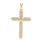 Vintage Classic Estate 14K Yellow Gold Cross Diamond Pendant - 2.10CTW