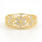 Vintage Classic Estate 14K Yellow Gold Diamond Ornate Ring Band - 0.24CTW