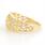 Vintage Classic Estate 14K Yellow Gold Diamond Ornate Ring Band - 0.24CTW