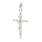 Vintage Classic Estate 14K White Gold Jesus Cross Pendant - 40MM