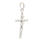 Vintage Classic Estate 14K White Gold Jesus Cross Pendant - 40MM