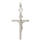 Vintage Classic Estate 14K White Gold Jesus Cross Pendant - 40MM