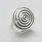 Vintage Classic Estate 925 Silver Ladies Swirl Disc Ring - Size 6.5