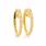 Classic Estate 14K Yellow Gold Diamond 1.00CTW Hoop 30MM Earrings 