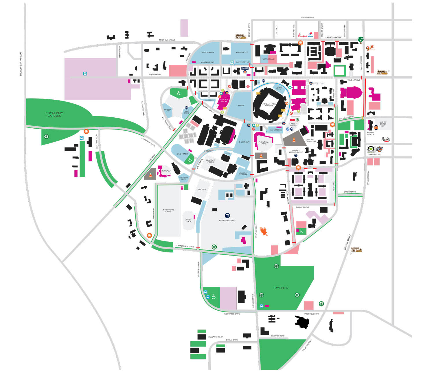 Gameday Parking Map