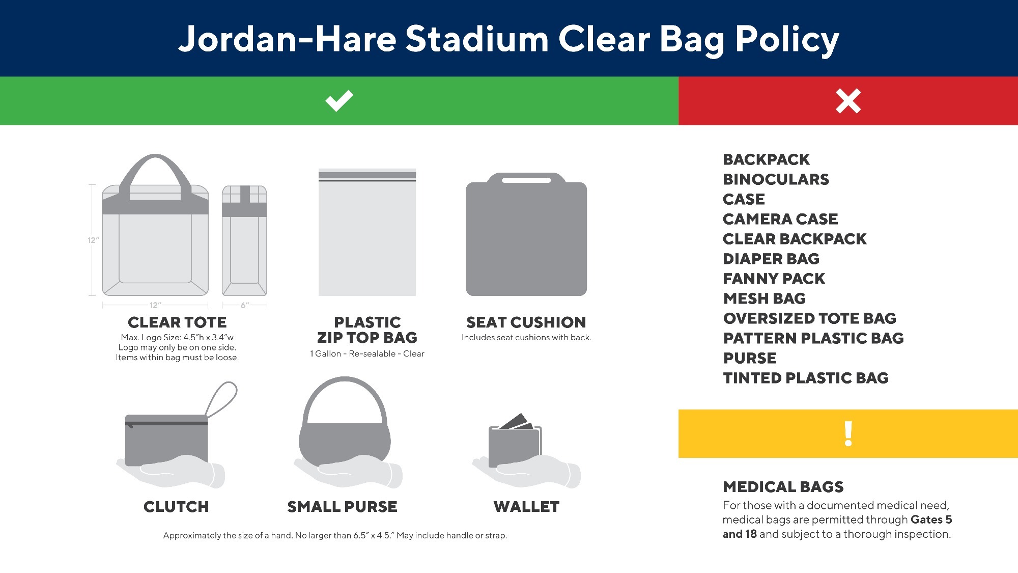 Clear Bag Policy (Updated, 2023)