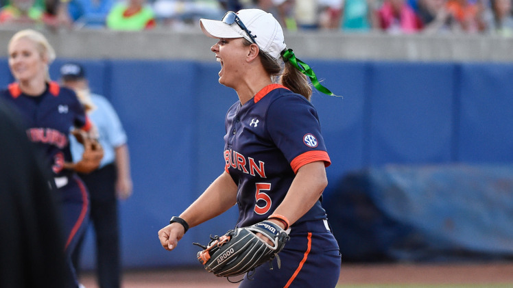 Emily Carosone and Auburn found plenty to celebrate in a win over Georgia