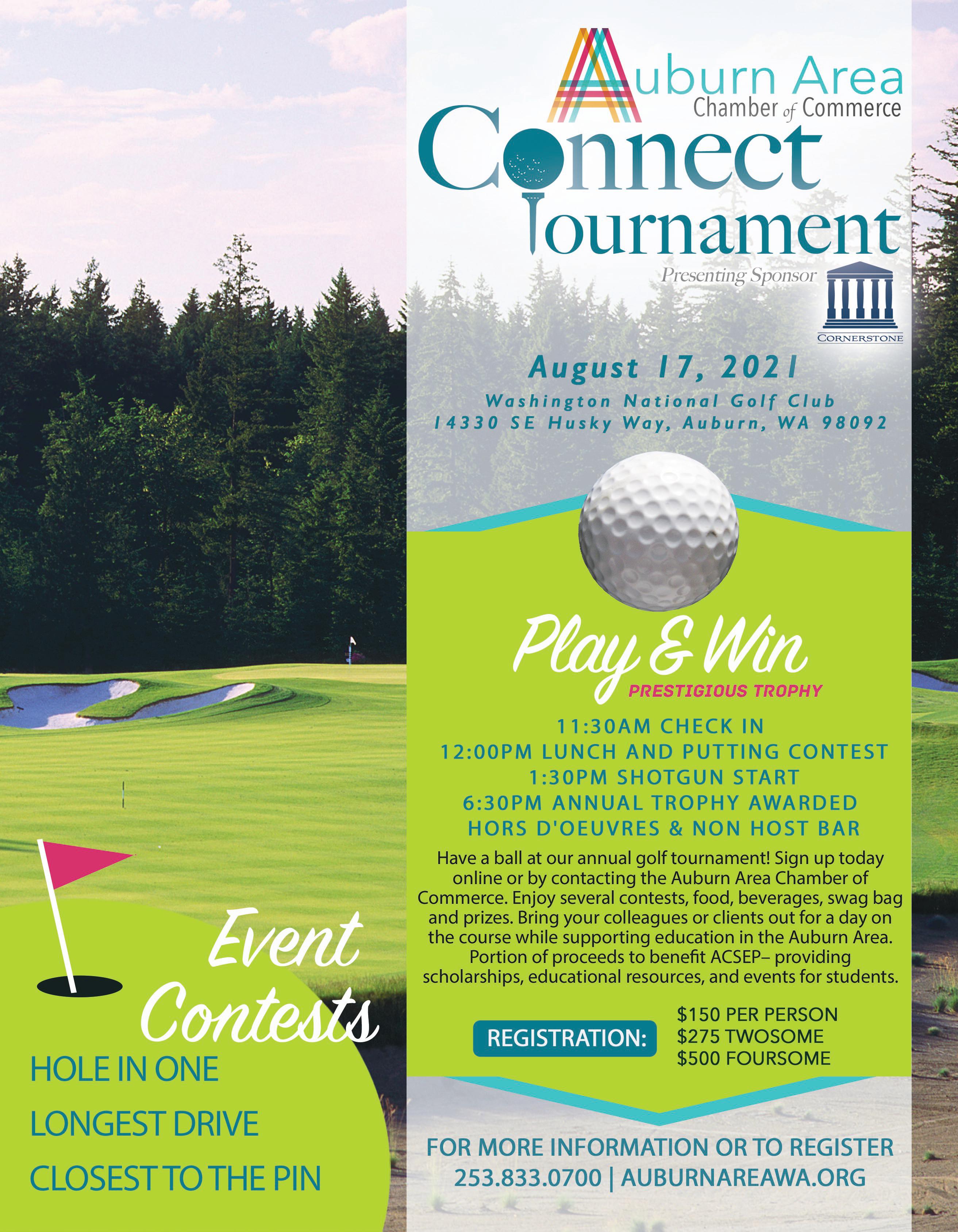 2021 CONNECT Golf Tournament Flyer