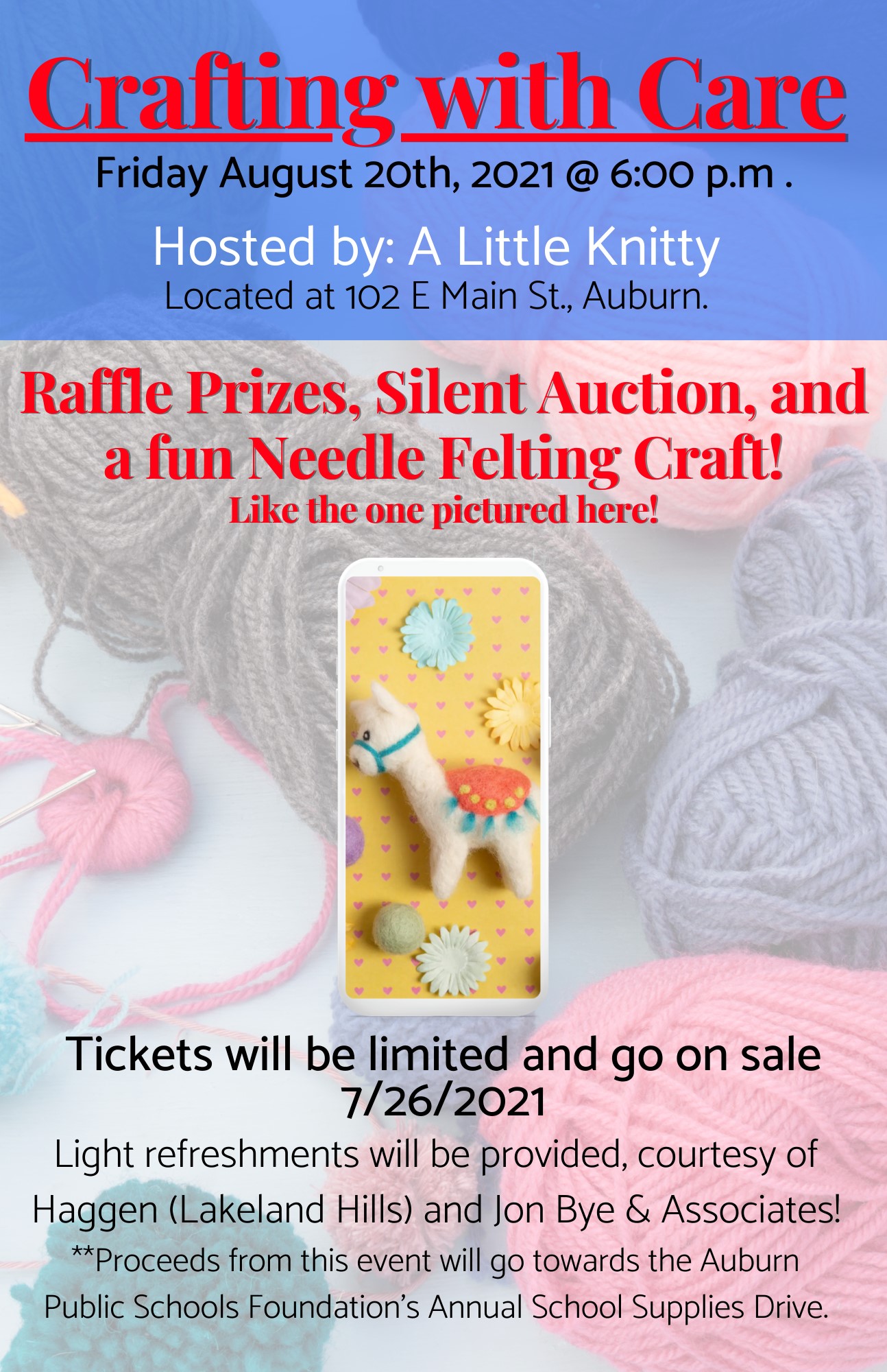 Auburn Public Schools Foundation - 2021 Crafting Fundraiser