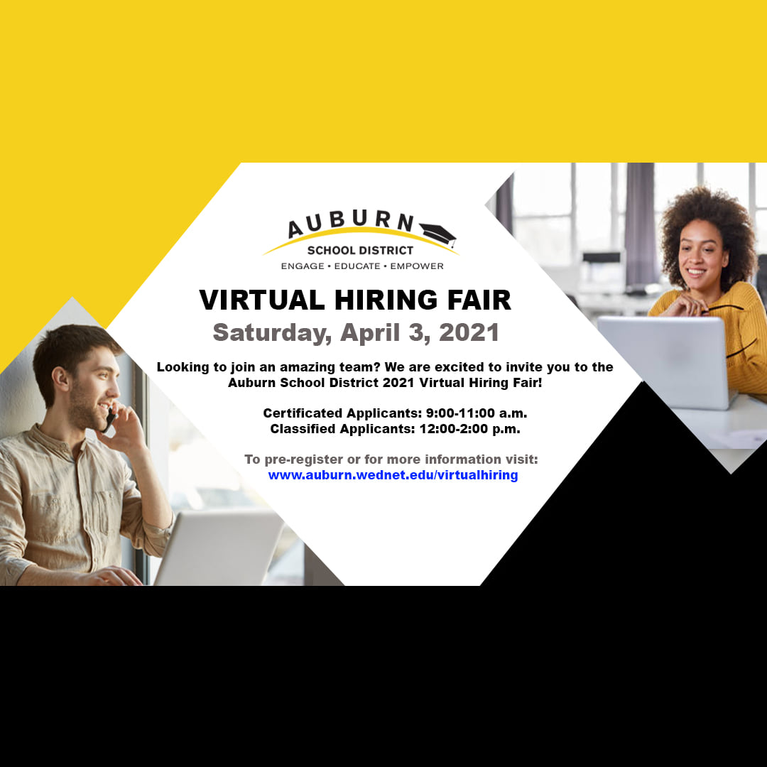 Auburn School District - Virtual Job Fair 4-3-21