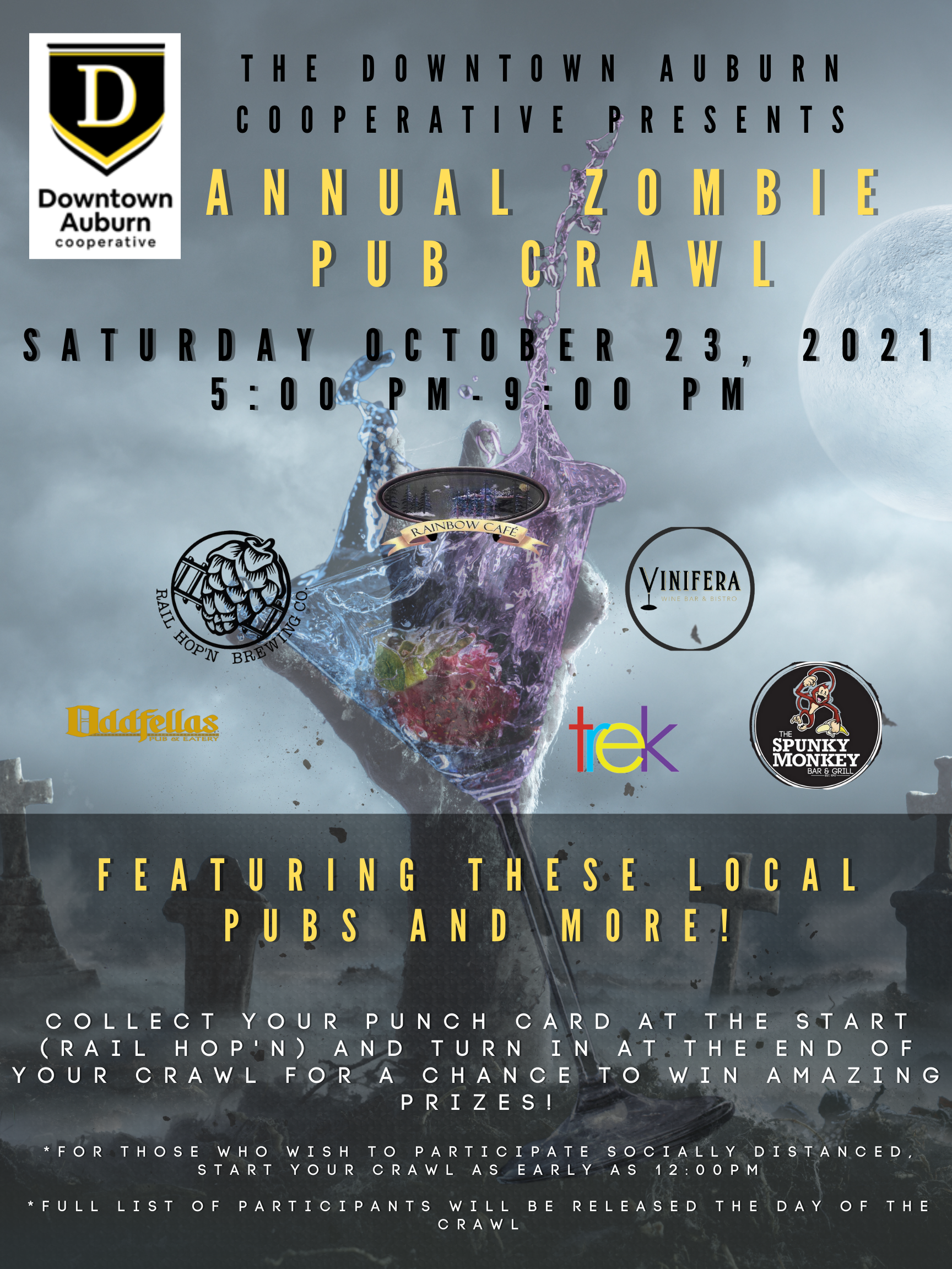 Downtown Auburn - Oct.2021 - Zombie Pub Crawl