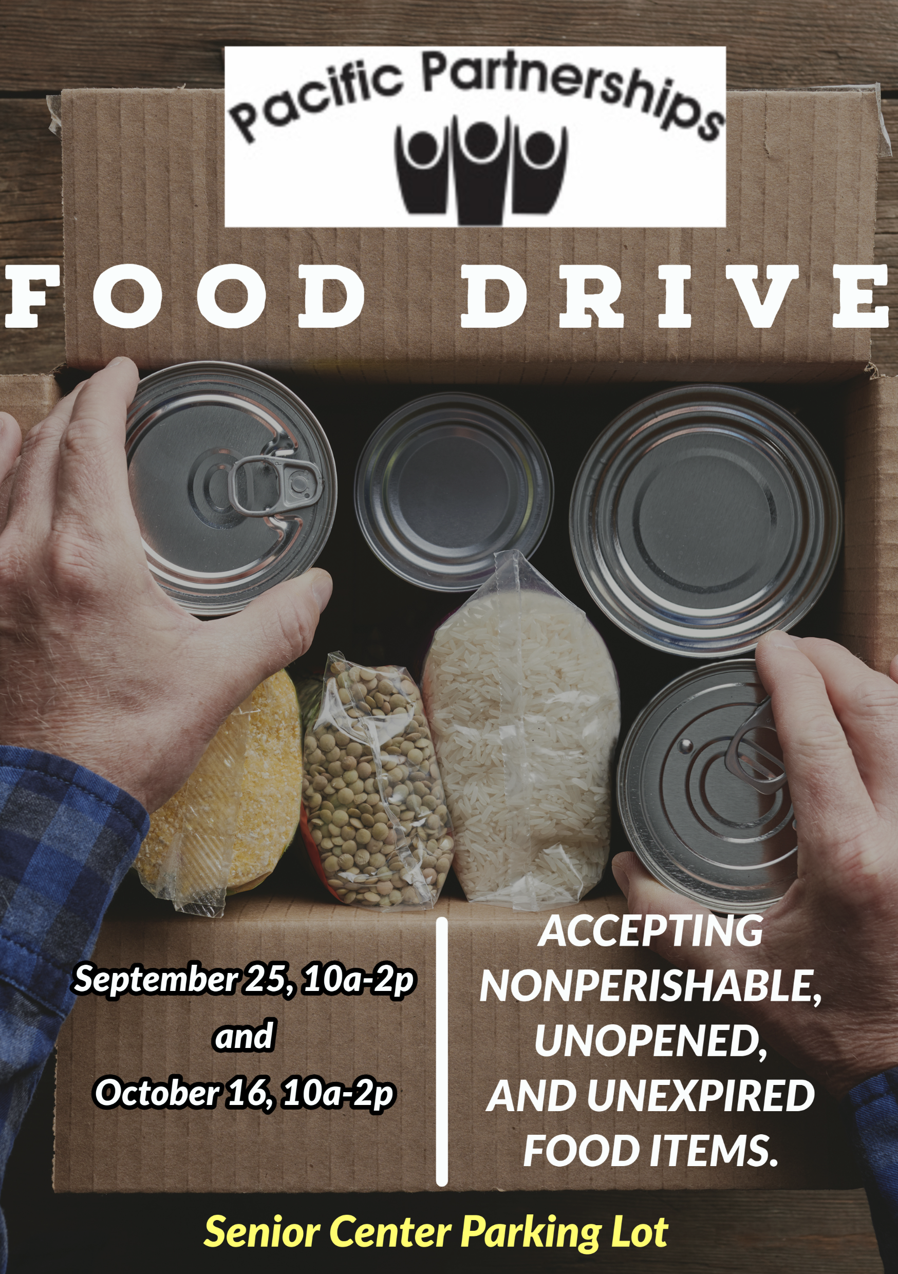 Pacific Senior Center Food Drive 2021