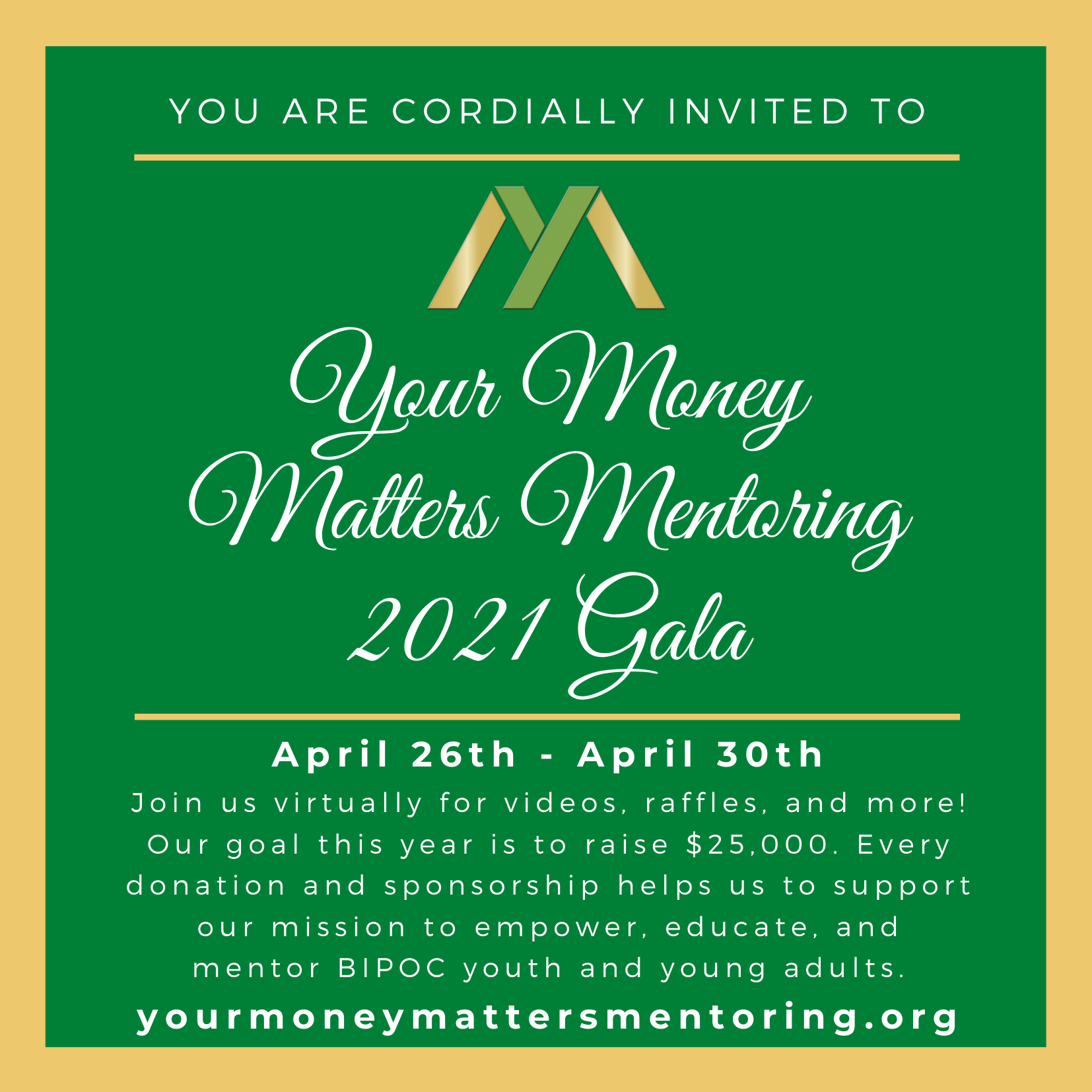 Your Money Matters 2021 Mentoring Gala