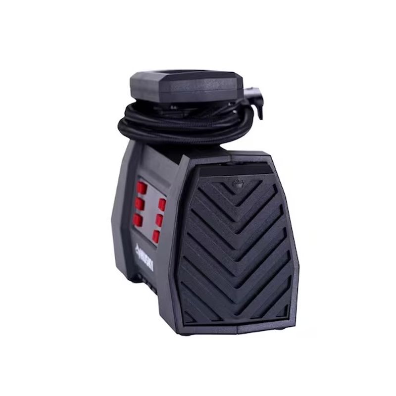 12-Volt DC Portable Fast Flow Air Compressor Air Pump Inflator with Digital Pressure Gauge, LED Light and Auto Shut Off - Image 1