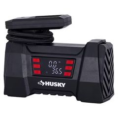 12-Volt DC Portable Fast Flow Air Compressor Air Pump Inflator with Digital Pressure Gauge, LED Light and Auto Shut Off - Image 3