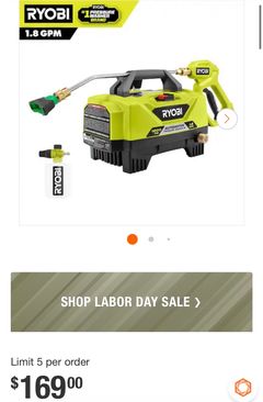 1200 PSI 1.8 GPM Cold Water Automotive High Flow Electric Pressure Washer Kit - Image 1
