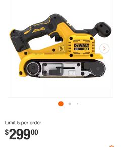 20-Volt Cordless Belt Sander (Tool-Only) - Image 1