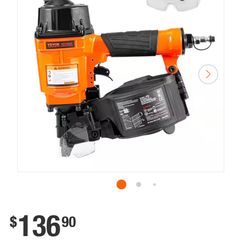 Coil Siding Nailer MCN55,1 in. to 2-1/4 in. 15 Degree Pneumatic Siding Nail Gun, 70-120PSI Air Coil Nailer framing - Image 1