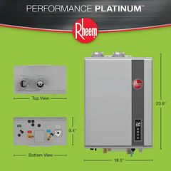 Performance Platinum 9.5 GPM Smart Super High Efficiency Indoor or Outdoor Natural Gas Tankless Water Heater - Image 2