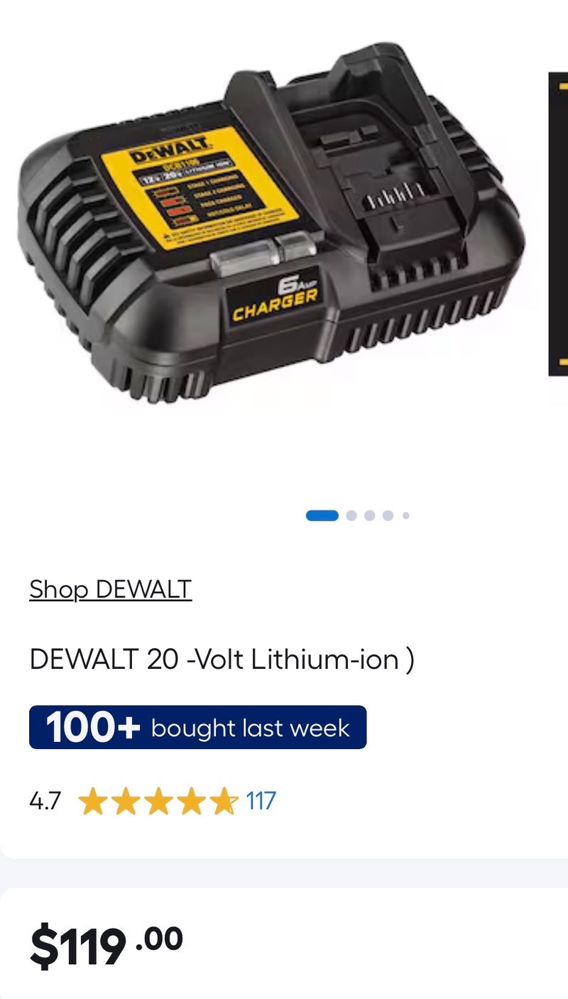 DEWALT 20 -Volt Lithium-ion ) - Image 1