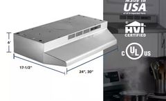 RL6200 Series 30-Inch Ductless Under-Cabinet Range Hood, Stainless Steel Finish - Image 3