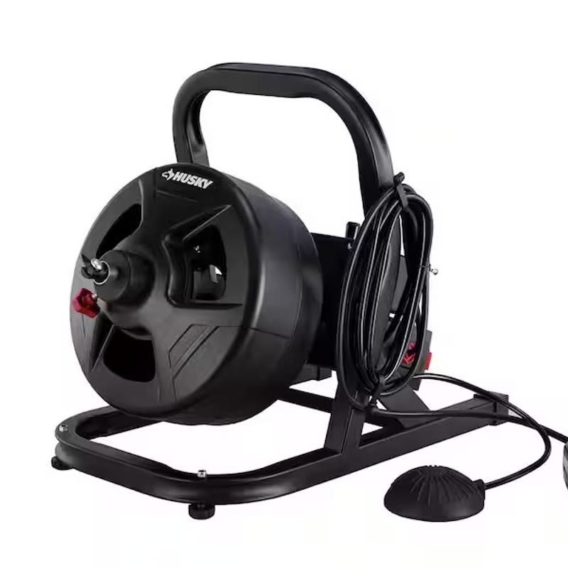 Husky 5/16 in. x 50 ft. Cable Drum Auger - Image 1