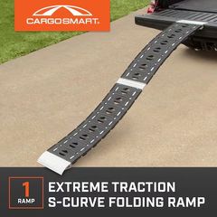 12 in. W x 90 in. L 750 lb. Capacity Hybrid S-Curve Centerfold Truck Loading Ramp (Includes 1 Ramp) - Image 3