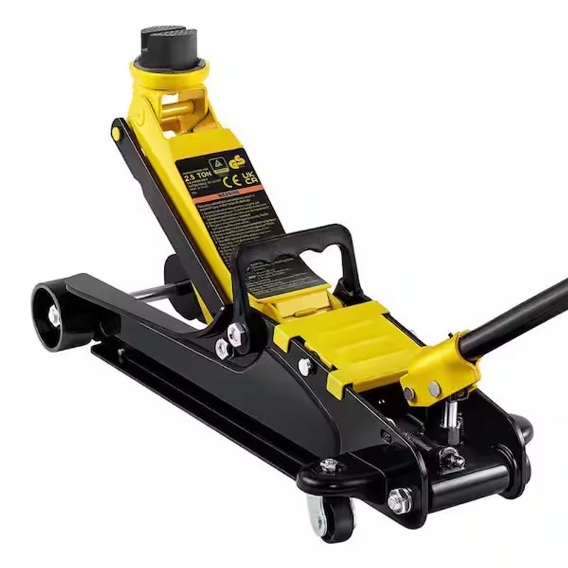 Floor Jack, 2.5 T Low Profile Floor Jack, Heavy-duty Steel Racing Floor Jack with Single Piston Lift Pump, Floor Jack - Image 1