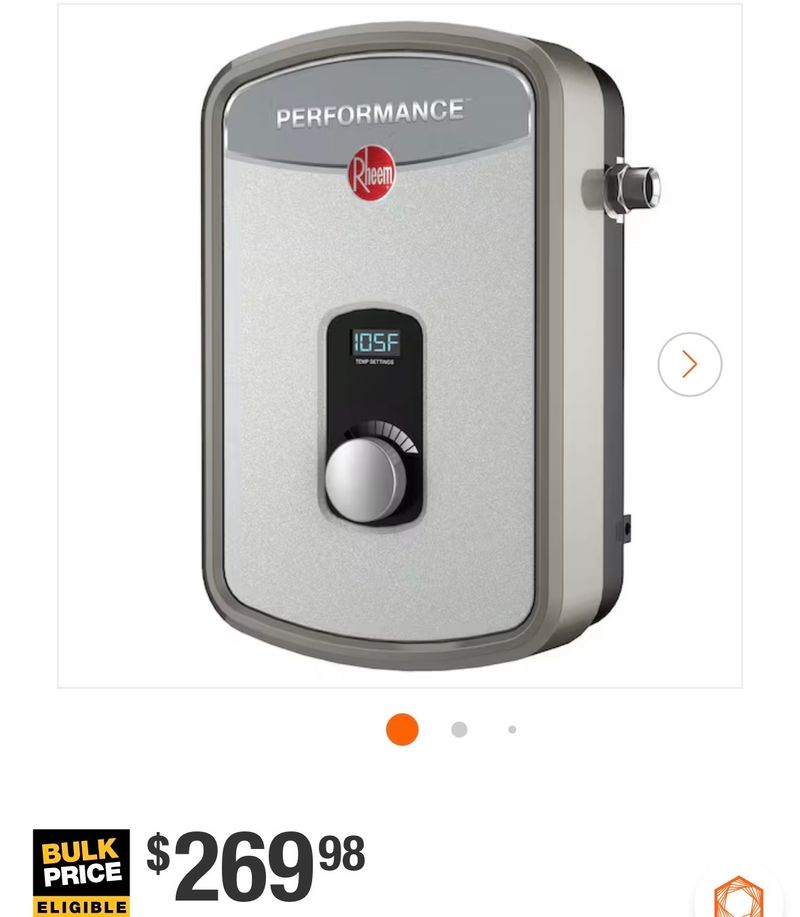 Performance 11 kW 2.15 GPM 240V Self-Modulating Electric Tankless Water Heater - Image 1
