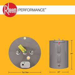 28 Gal. 3800-Watt Elements Short Electric Water Heater - Image 2