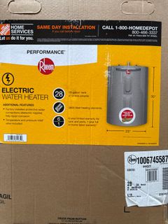 28 Gal. 3800-Watt Elements Short Electric Water Heater - Image 5