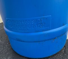 3 ~20 Gallon Industrial Plastic Barrels w/ Lid - Image 4