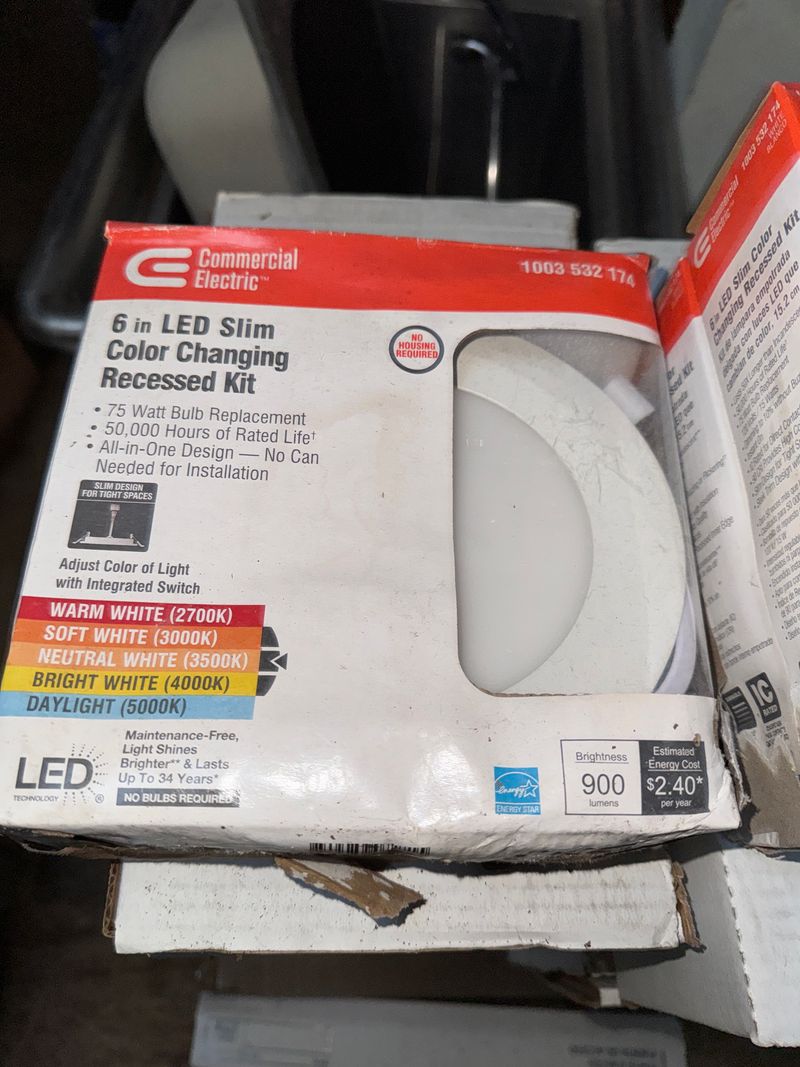 6Ó LED Slim Color Changing Recessed Lights (x3) - Image 1