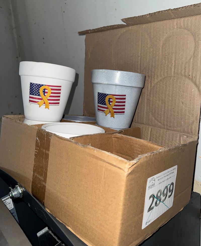 Americana Ceramic Flower Pots - Image 1