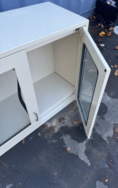 Metal Wall Cabinet w/ Glass Doors - Image 2