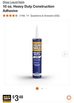 Liquid Nails Heavy Duty Construction Adhesive (x6) - Image 3
